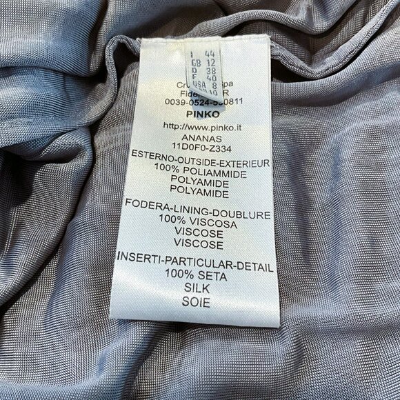 PINKO Ananas Women's Silver Sequin Skirt- Made in Italy- Size 44 - Picture 6 of 7